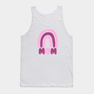 Mom - Pink Rainbow Tank Top